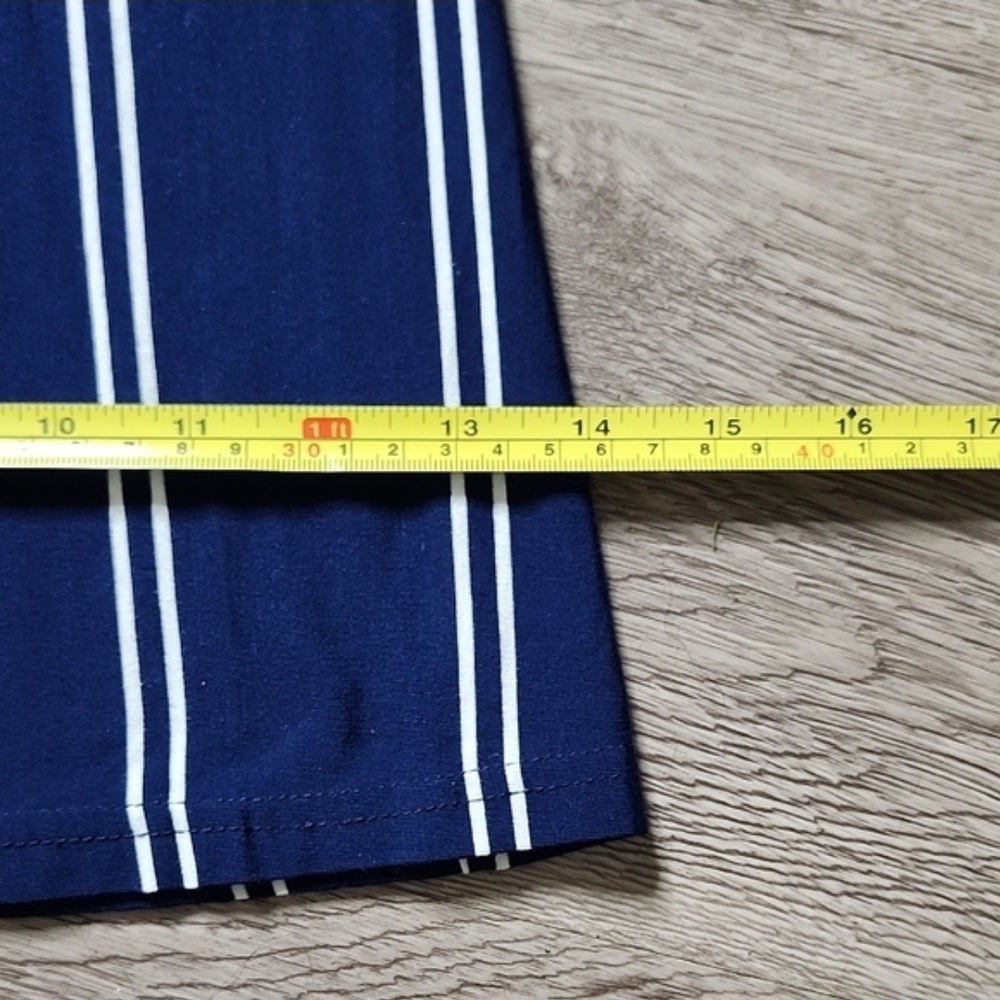 Olivaceous Navy and White Striped Wide-Leg Jumpsuit NWOT - Picture 5 of 14